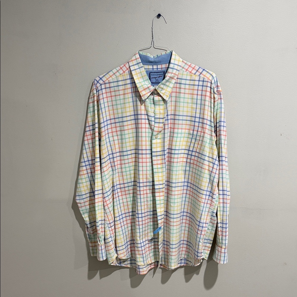 Saddlebred Multicolor Plaid Button Down Shirt